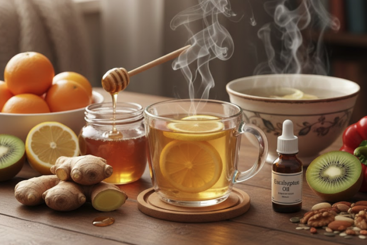 Bli av med förkylningen med naturlig huskur